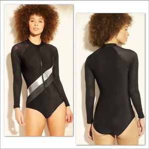 Joy lab long sleeved bathing suit